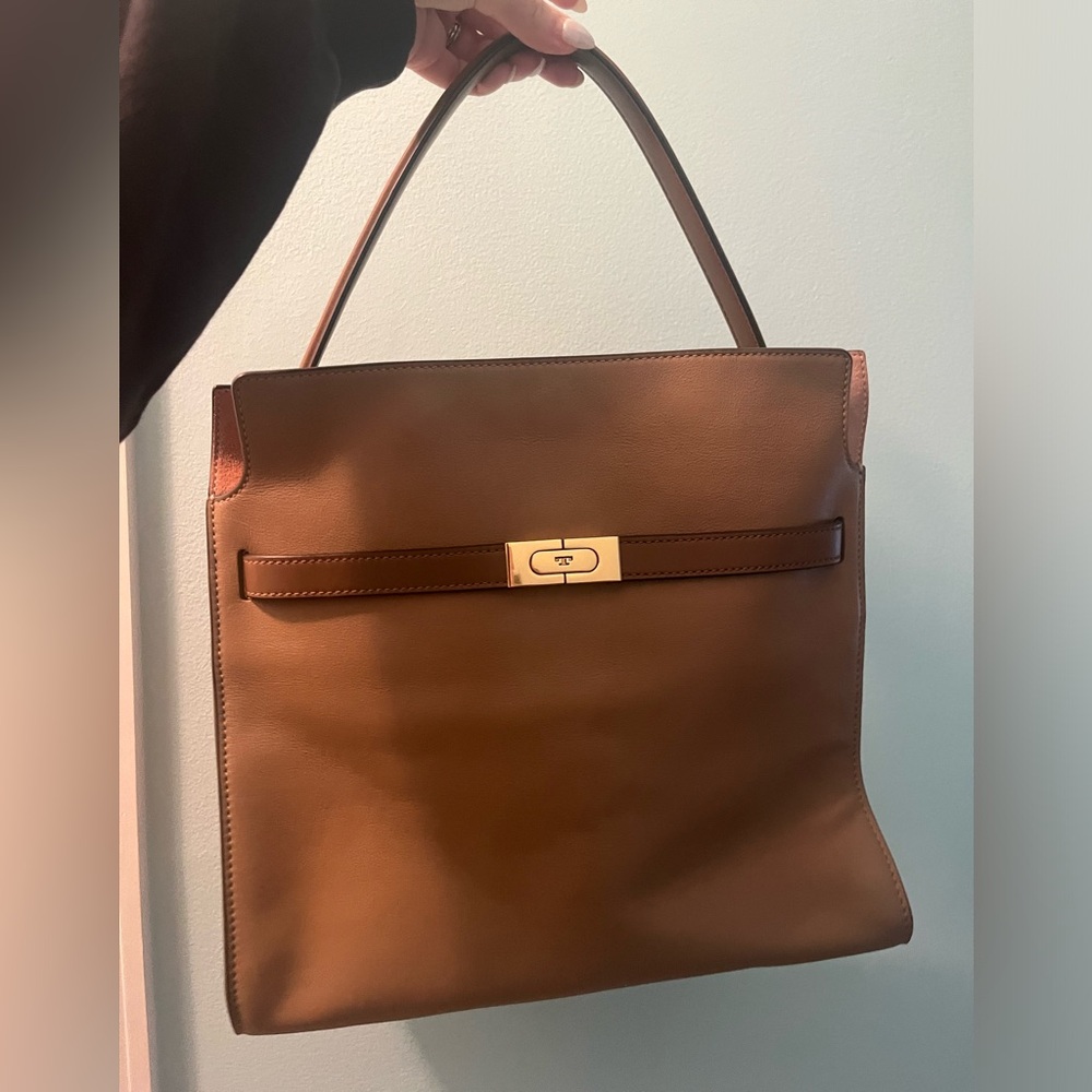 NWOT Tory Burch Lee Radziwill Leather Double Bag